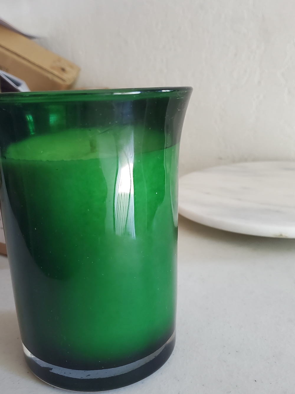 Autumn Maple Leaves scent 24 oz Candle green jar New Home Interiors clean burn - Picture 5 of 15